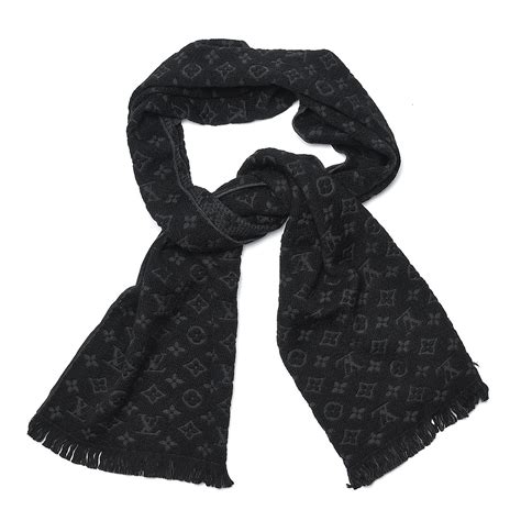 louis vuitton esarfa|louis vuitton black wool scarf.